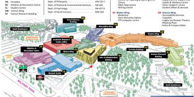 Χάρτης του university of Toronto Scarborough πανεπιστημιούπολη