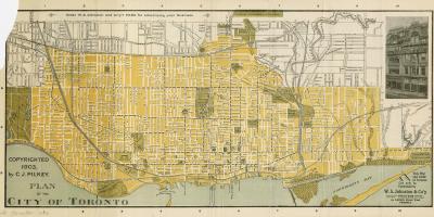 Χάρτης της πόλης του Τορόντο 1903