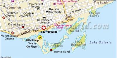 Χάρτης του ΣΟ πύργου στο Τορόντο