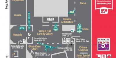 Εμφάνιση χάρτη Royal Ontario Museum επίπεδο 1