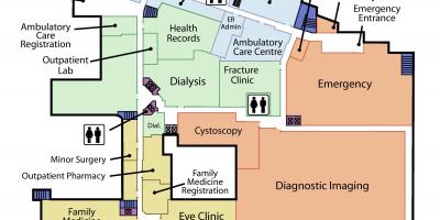 Χάρτης του Αγίου Ιωσήφ Κέντρο Υγείας ισόγειο