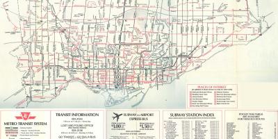 Χάρτης του Τορόντο το 1976