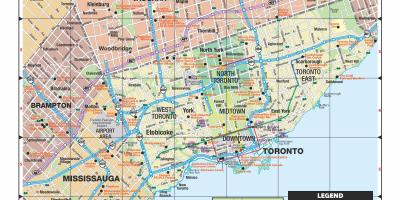 Χάρτης της Τουριστικής Τορόντο